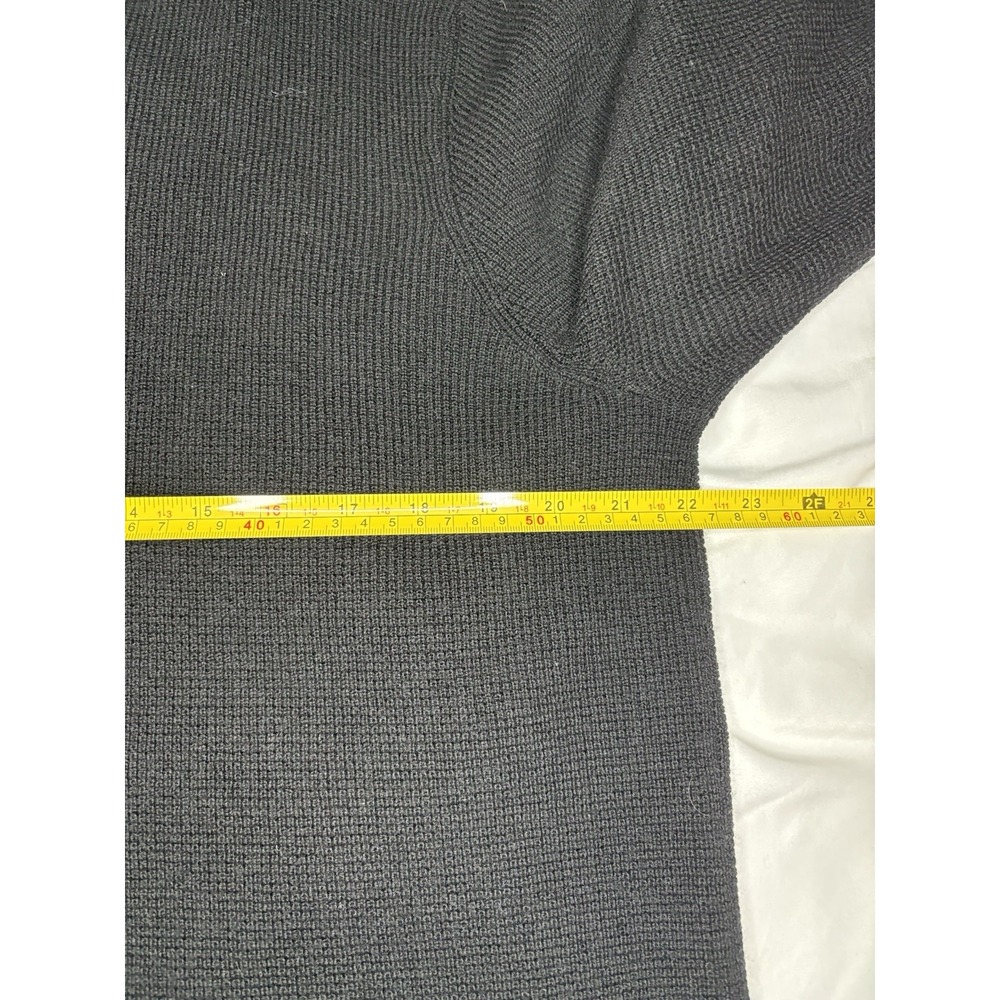 G/FORE Golf Sweater XL Men Onyx Black Waffle Knit Merino Wool V-Neck NWT‎ $295 - Picture 6 of 8